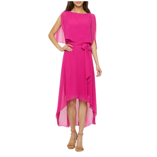 JESSICA HOWARD Womens Dress M / Pink JESSICA HOWARD - Sleeveless MIDI Fit + Flare Dress