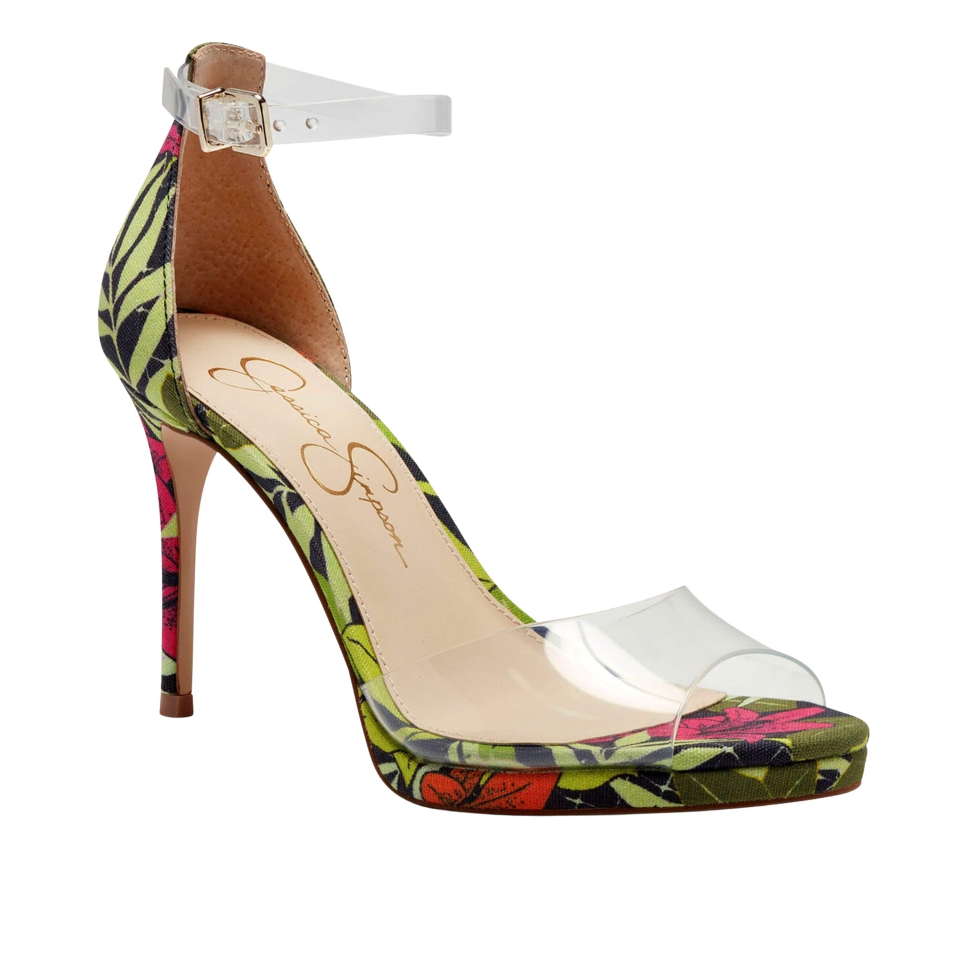 JESSICA SIMPSON Womens Shoes 39 / Multi-Color JESSICA SIMPSON - Daisile Stiletto Heel Women's Clear Sandal