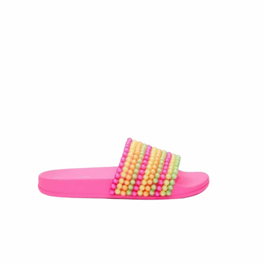 JESSICA SIMPSON Womens Shoes 35 / Pink JESSICA SIMPSON - Pool Slide Round Toe Slip on Slide Flat
