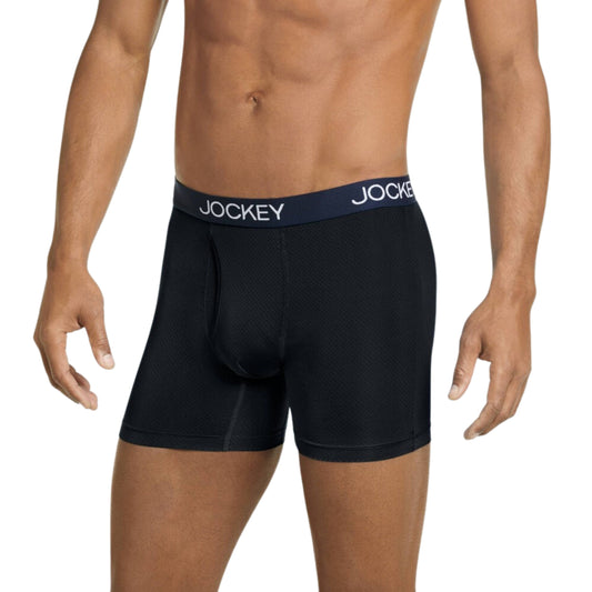JOCKEY Mens Underwear XL / Black JOCKEY - Men's Micro Mesh Boxer Briefs -3 Pieces