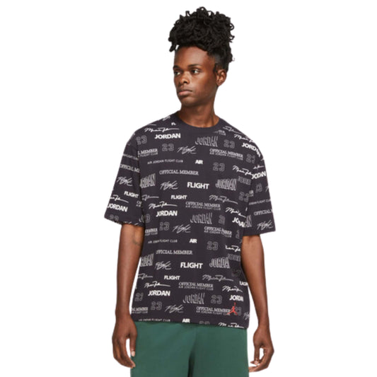 JORDAN Mens Tops M / Black JORDAN - Printed All Over T-Shirt