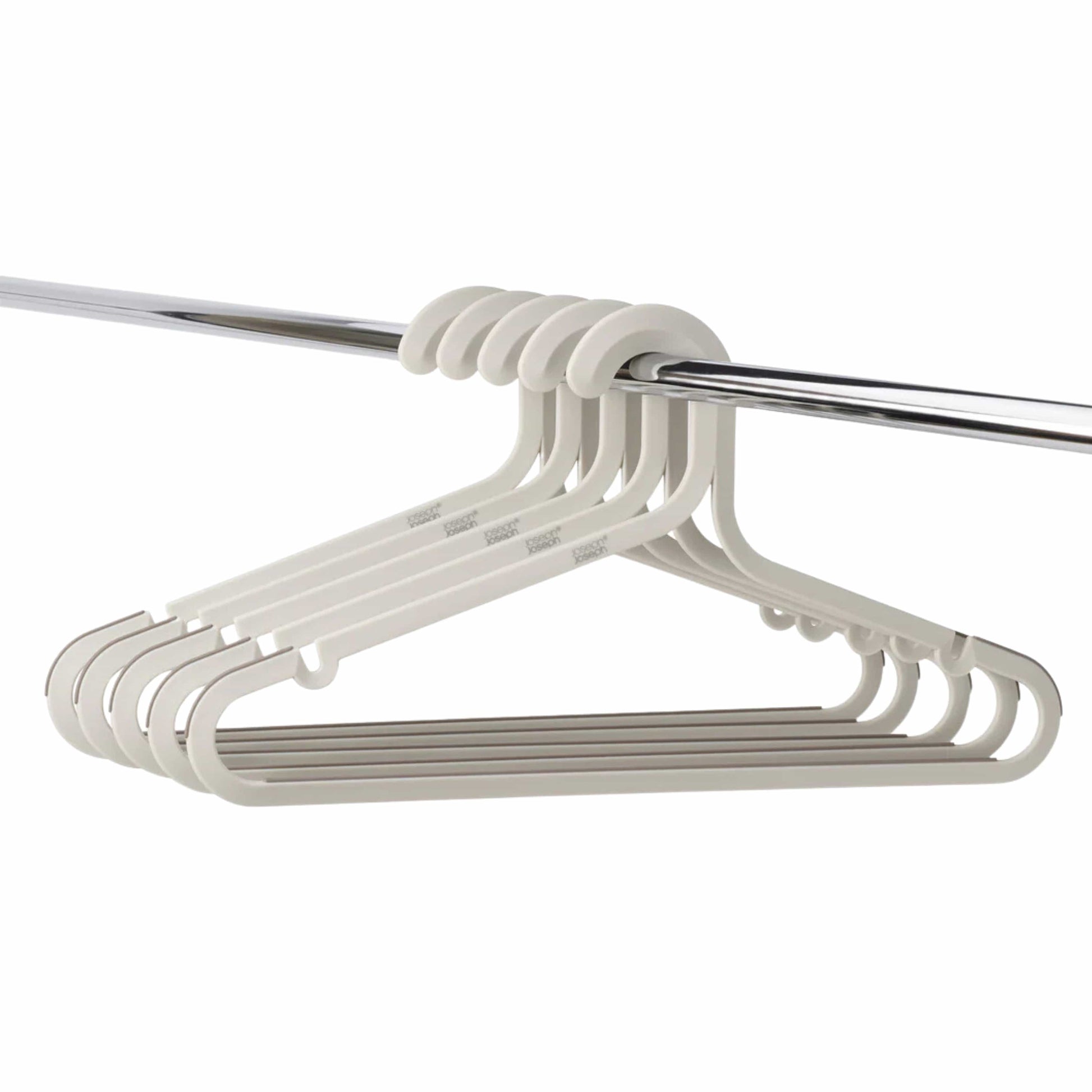 JOSEPH JOSEPH Home Appliances & Accessories JOSEPH JOSEPH - Set of 5 Anti-Tangle Clothes Hangers Ecru