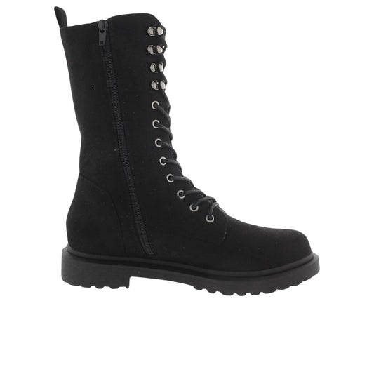 JOURNEE COLLECTION Womens Shoes 37 / Black JOURNEE COLLECTION - Cadee Zip up Mid Calf Combat & Lace-up Boots