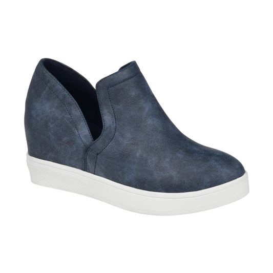 JOURNEE COLLECTION Womens shoes 36.5 / Blue JOURNEE COLLECTION - Cardi Wedge Sneaker