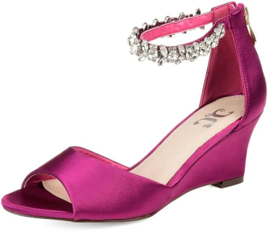 JOURNEE COLLECTION Womens Shoes 40 / Pink JOURNEE COLLECTION - Connor Wedge Heels with Open Toe