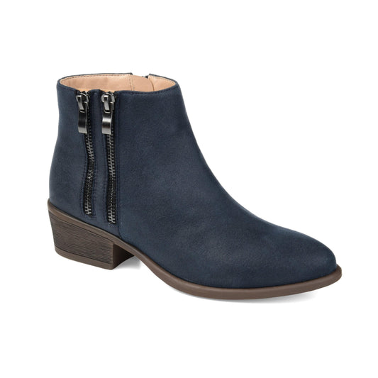 JOURNEE COLLECTION Womens Shoes 39.5 / Navy JOURNEE COLLECTION - Jayda Stacked Heel Booties