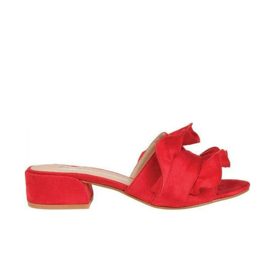 JOURNEE COLLECTION Womens Shoes 40 / Red JOURNEE COLLECTION -  Journee Collection Sabica Heeled Slide