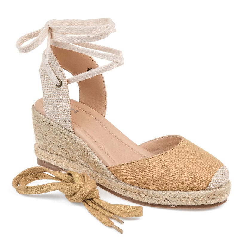 JOURNEE COLLECTION Womens Shoes 38 / Yellow JOURNEE COLLECTION -  Monte Espadrille Wedge Sandals