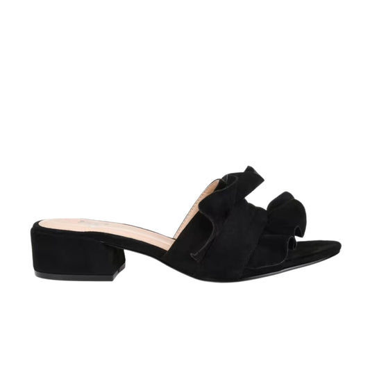 JOURNEE COLLECTION Womens Shoes 39 / Black JOURNEE COLLECTION -  Sabica Ruffle Slip on Dress Sandals