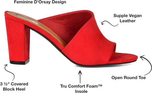 JOURNEE COLLECTION Womens Shoes 40 / Red JOURNEE COLLECTION -  Tru Comfort Foam Allea Slide