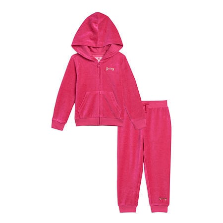 JUICY COUTURE Baby Girl 2 Years / Pink JUICY COUTURE - Baby -  Velour Toddler Girls 2-pc