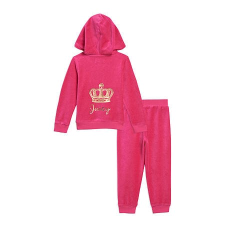 JUICY COUTURE Baby Girl 2 Years / Pink JUICY COUTURE - Baby -  Velour Toddler Girls 2-pc