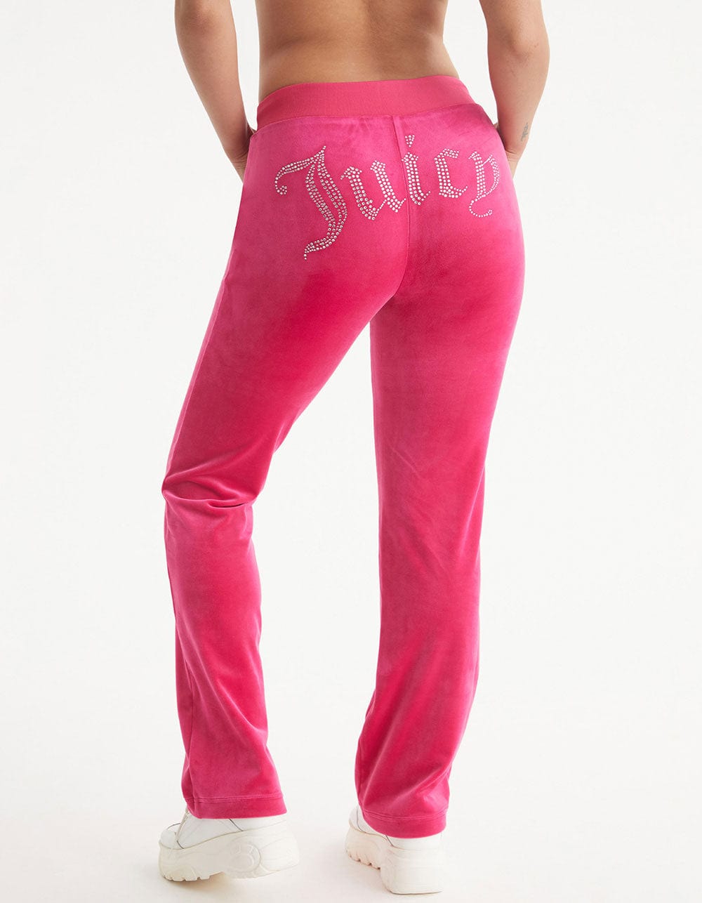 Juicy By Juicy Couture Womens Mid Rise Straight Track Pant-Plus