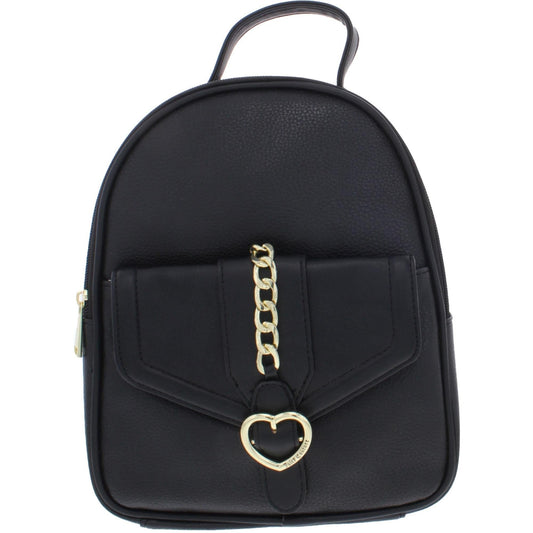 JUICY COUTURE Women Bags Black JUICY COUTURE -  Unchain My Heart Faux Leather Chain Backpack
