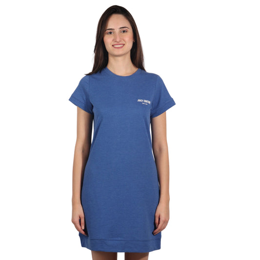 JUICY COUTURE Women Dresses S / Blue JUICY COUTURE - Short Sleeve Crew Neckline Dress