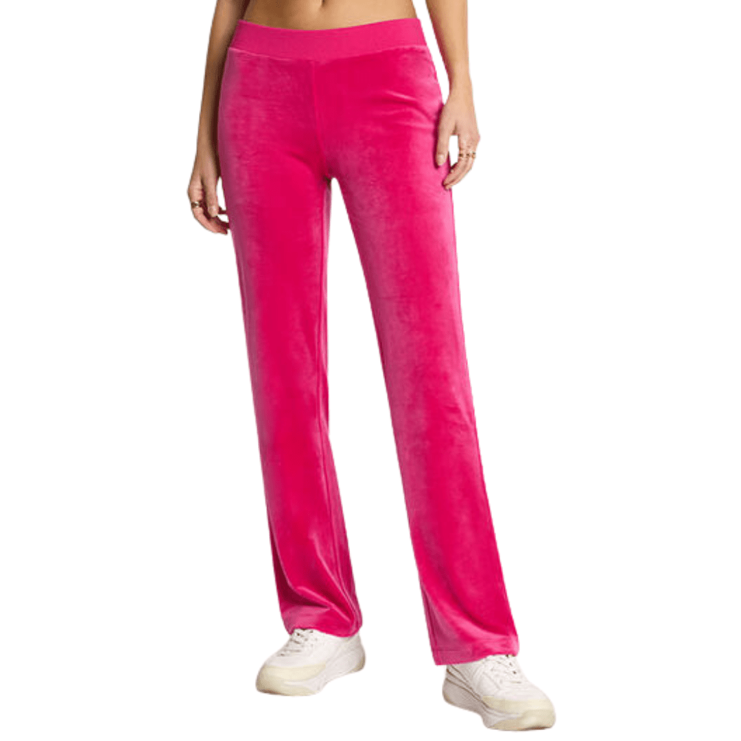 JUICY COUTURE Womens Bottoms M / Pink JUICY COUTURE -  OG Big Bling Velour Track Pants