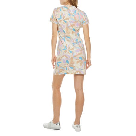 JUICY COUTURE Womens Dress JUICY COUTURE - Short Sleeve Checked T-Shirt Dress