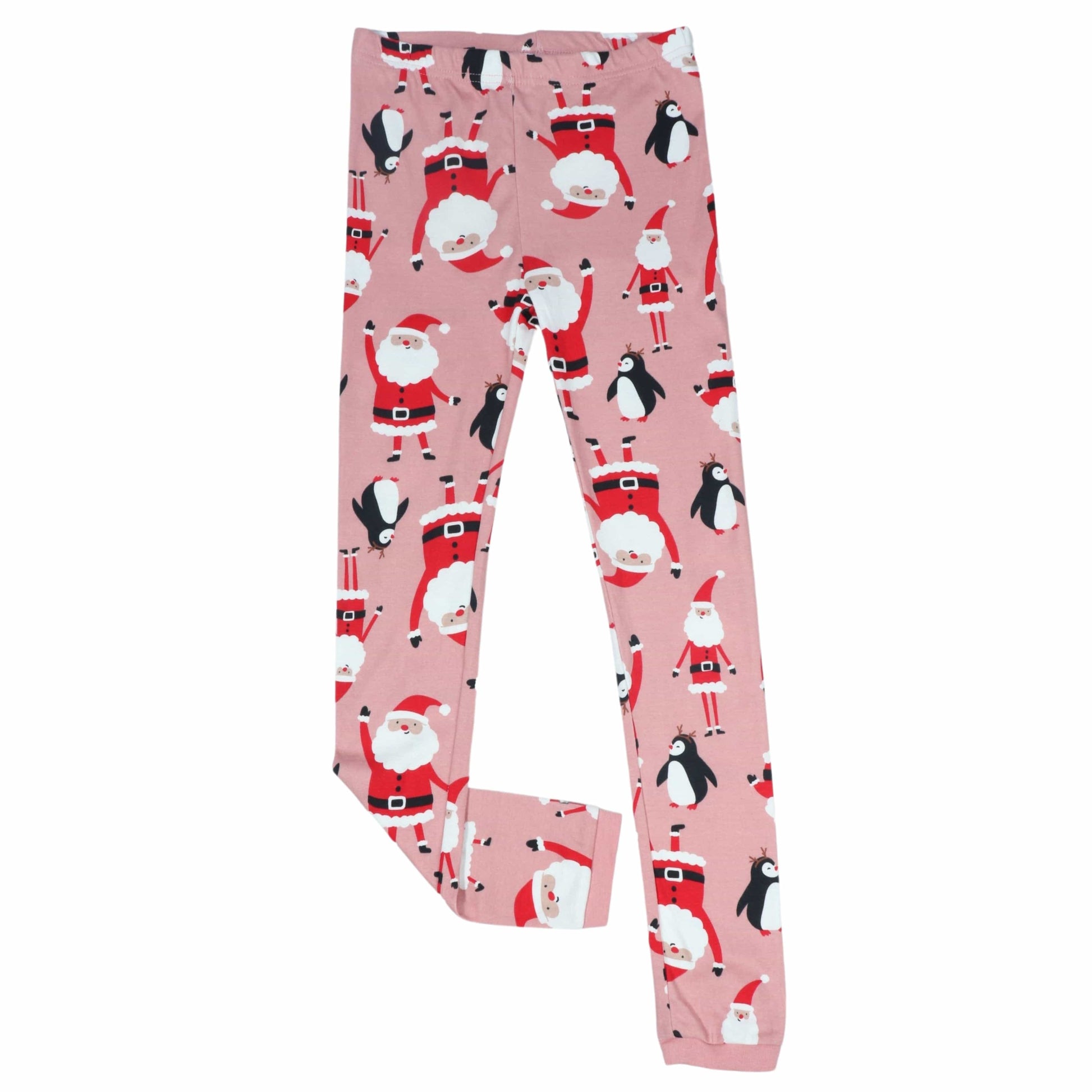 JUST ONE YOU Girls Bottoms M / Multi-Color JUST ONE YOU - Santa printed girls pants