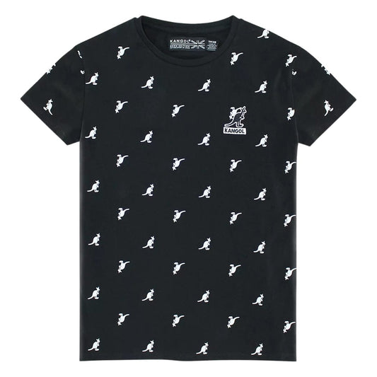 KANGOL Mens Tops S / Black KANGOL - Allover Print T-Shirt