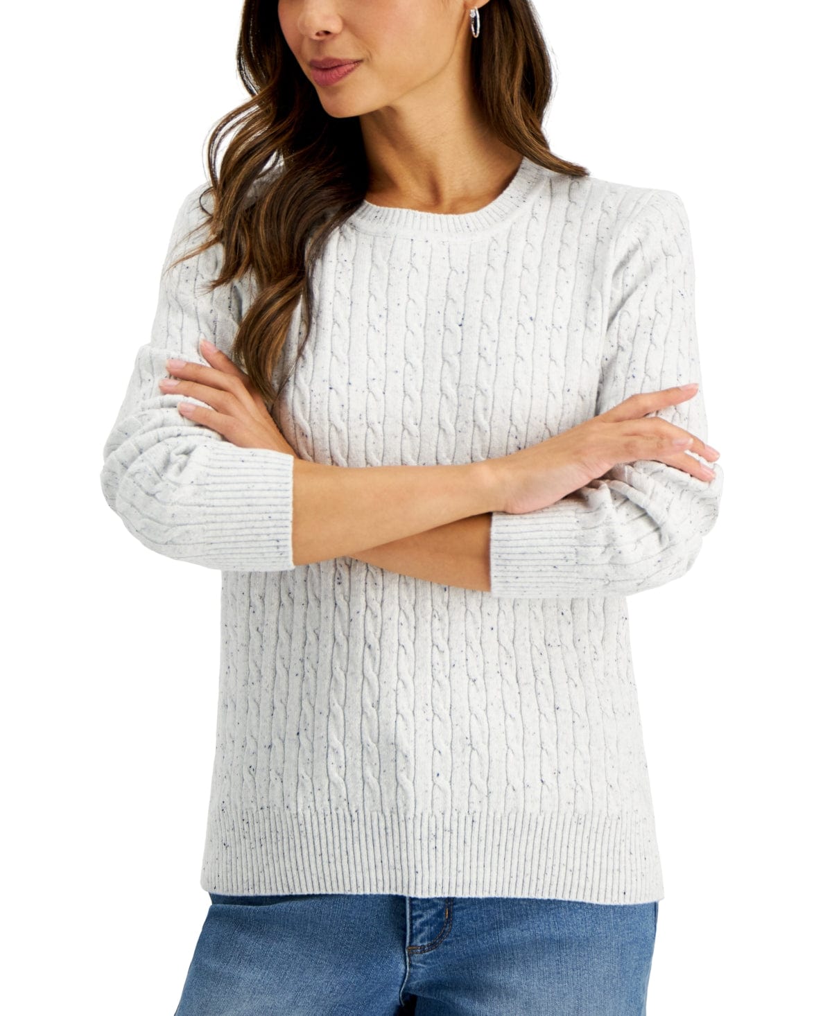 KAREN SCOTT - Cable-Knit Sweater – Beyond Marketplace