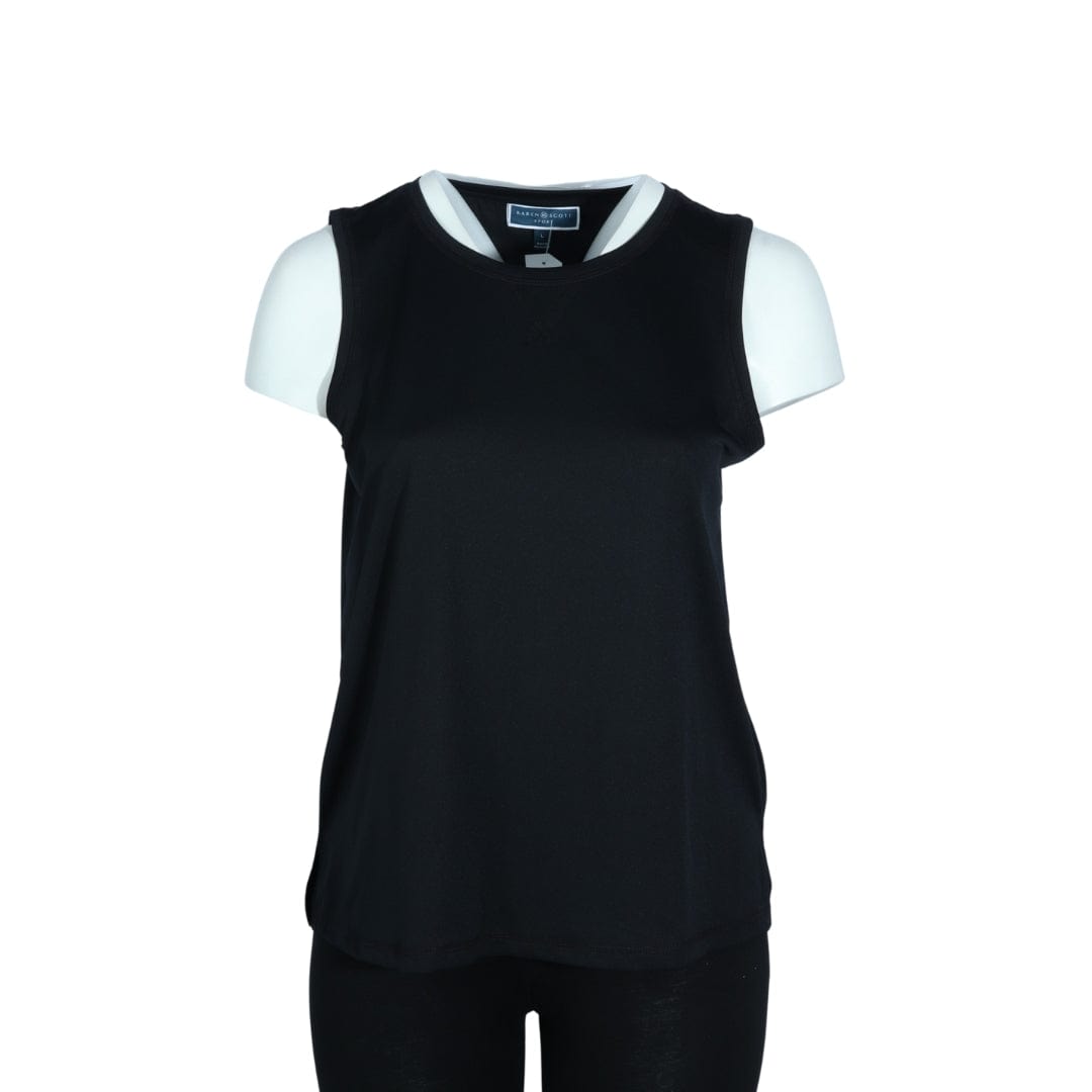 KAREN SCOTT Womens Tops L / Black KAREN SCOTT - Soft Basic Tank Top