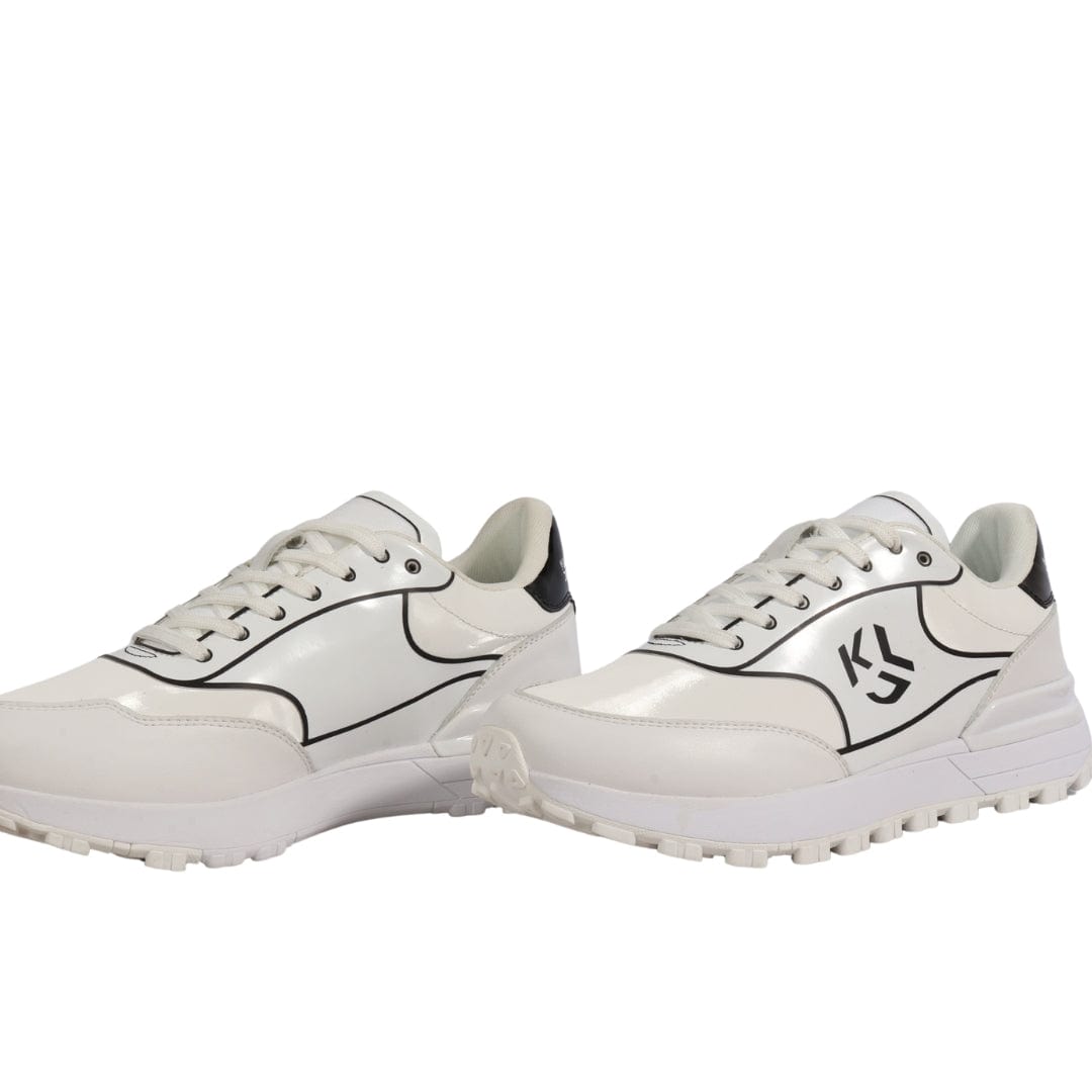 KARL LAGERFELD Mens Shoes 41.5 / White KARL LAGERFELD - Cube Branding Sneakers
