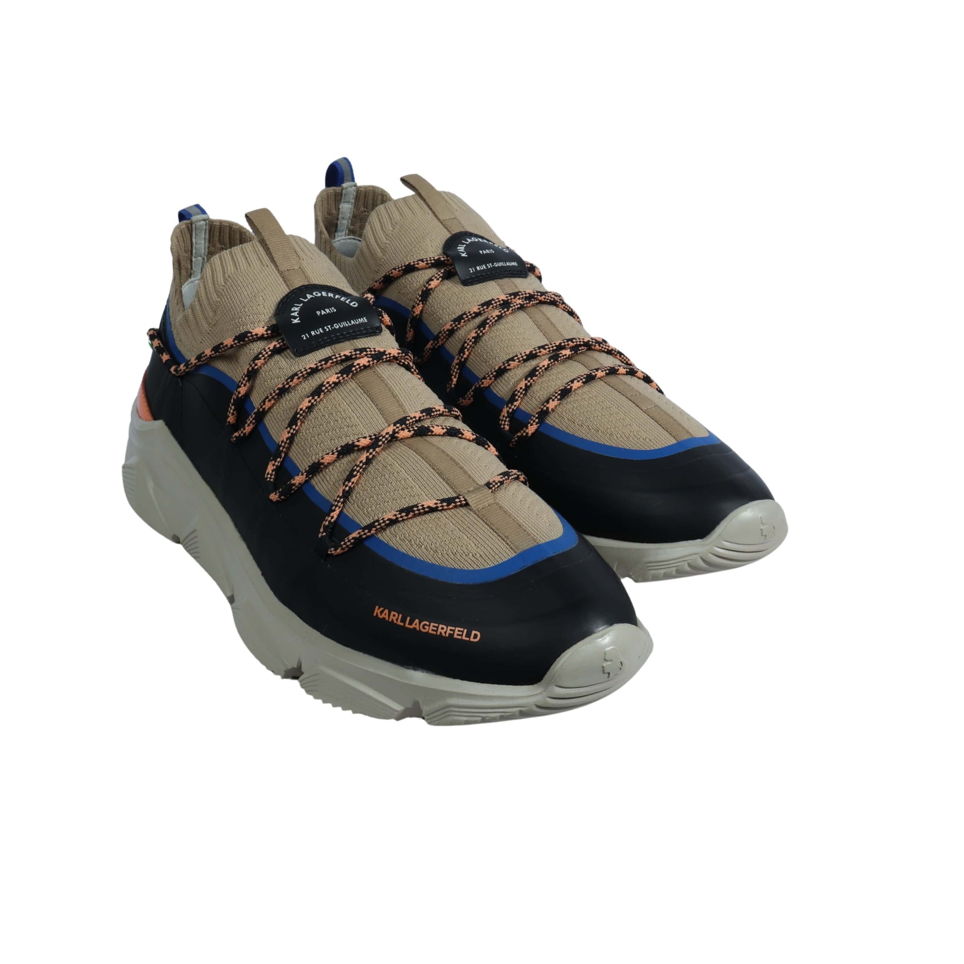 KARL LAGERFELD Mens Shoes 43 / Multi-Color KARL LAGERFELD - Designed Lace-Up Sneakers