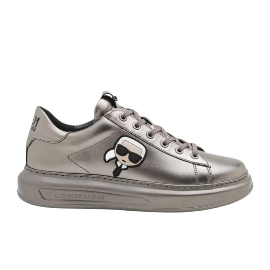 KARL LAGERFELD Mens Shoes 42 / Silver KARL LAGERFELD - Kapri Metallic Sneakers