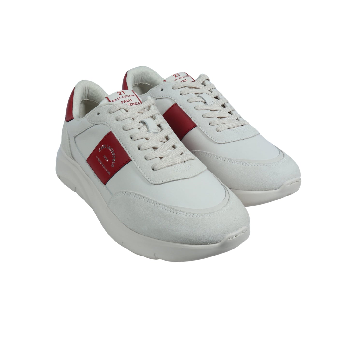 KARL LAGERFELD Mens Shoes 42 / Off-White KARL LAGERFELD - Vintage Runner Sneakers
