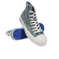 KARL LAGERFELD Womens Shoes 36 / Blue KARL LAGERFELD - All Over Branding High Top Sneakers
