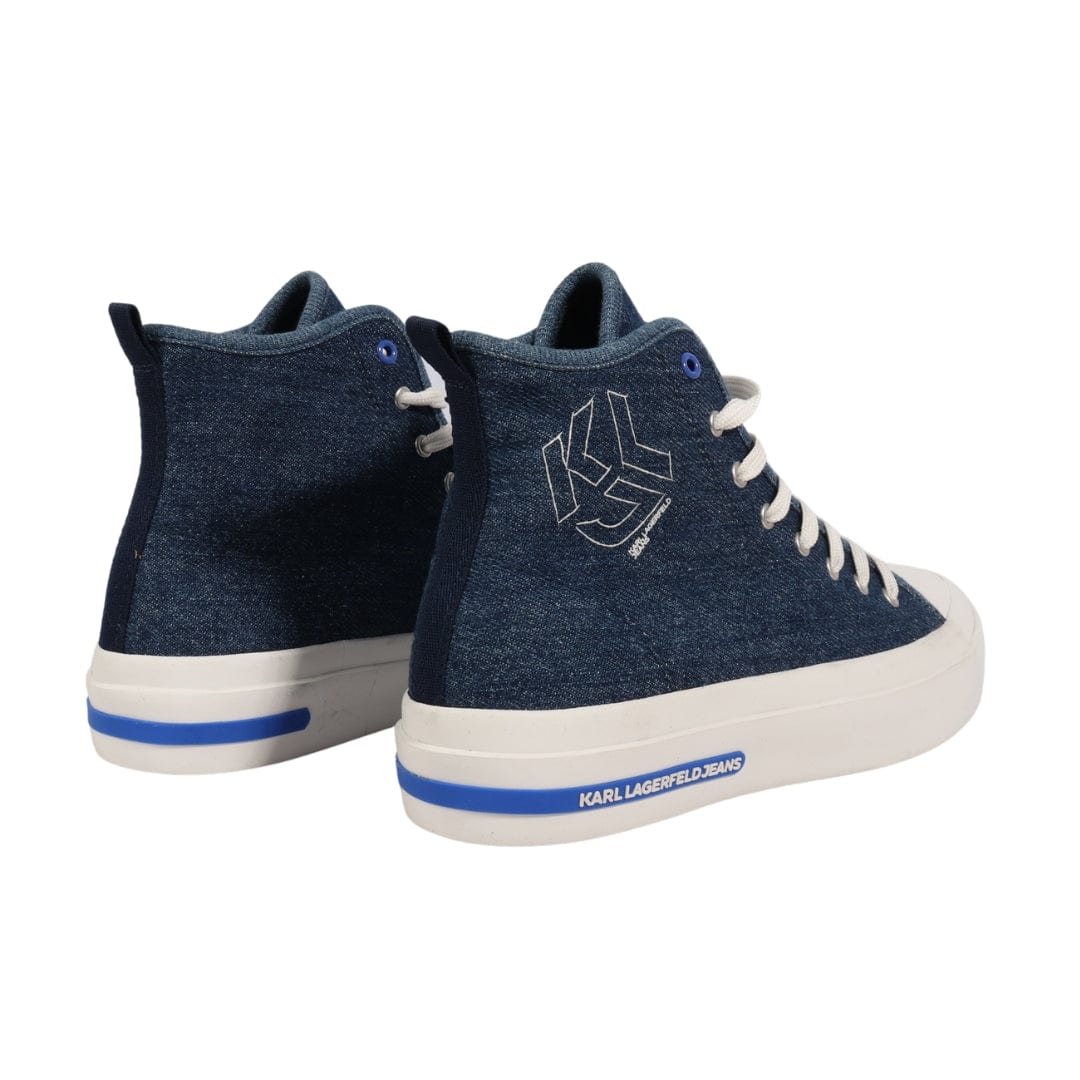 KARL LAGERFELD Womens Shoes 37 / Blue KARL LAGERFELD - Branding Embroidery On High Topo Sneakers