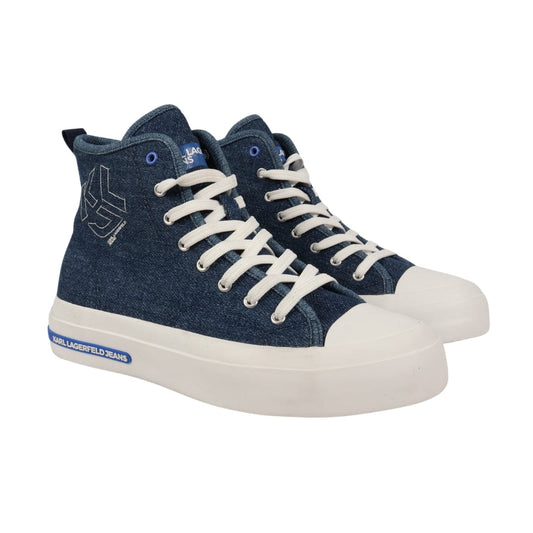 KARL LAGERFELD Womens Shoes 37 / Blue KARL LAGERFELD - Branding Embroidery On High Topo Sneakers