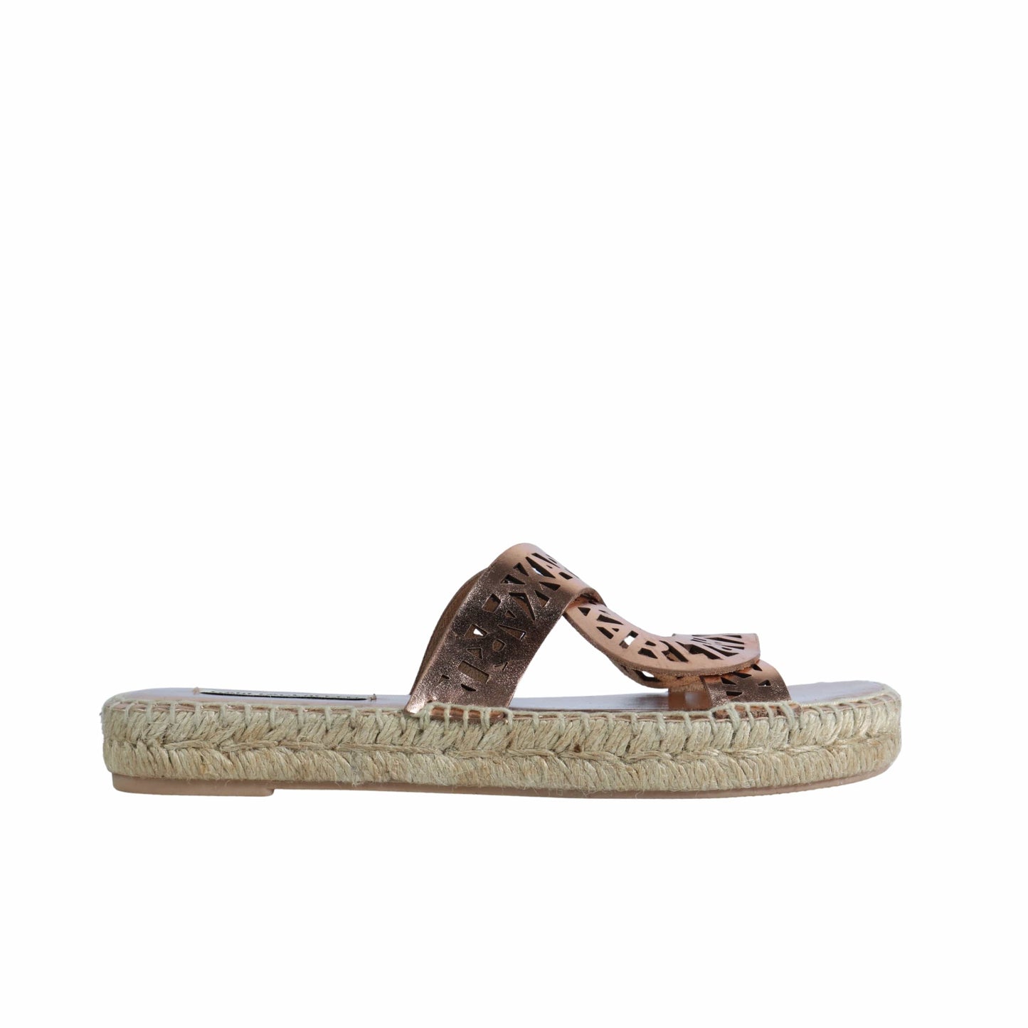 KARL LAGERFELD Womens Shoes 37 / Bronze KARL LAGERFELD -  Designed Straps Slipper