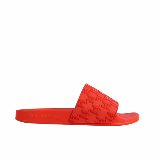 KARL LAGERFELD Womens Shoes 37 / Orange KARL LAGERFELD - Logo-Embossed Slipper