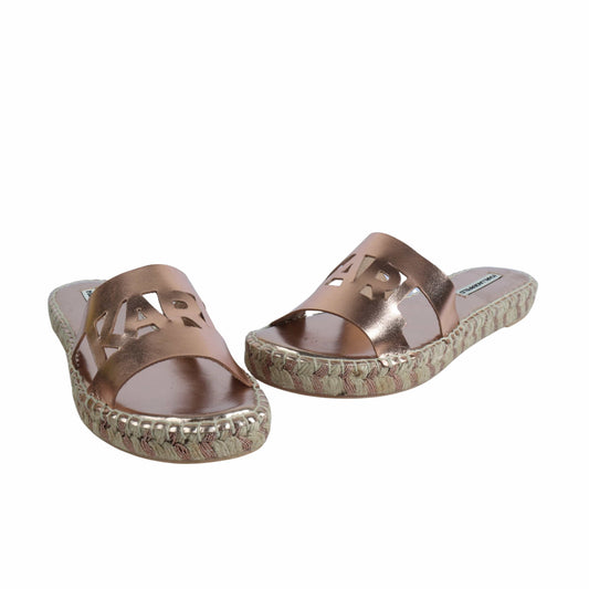 KARL LAGERFELD Womens Shoes 37 / Bronze KARL LAGERFELD - Slip On Wedge Slipper