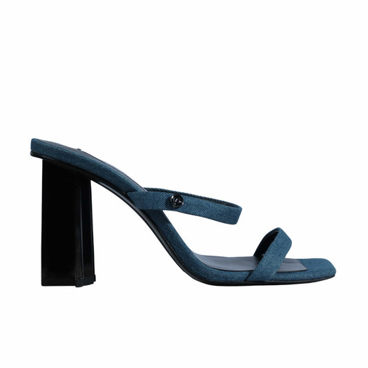 KARL LAGERFELD Womens Shoes 37 / Blue KARL LAGERFELD - Square Toe Sandal