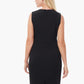 KASPER Womens Dress Petite S / Black KASPER -  Waist Stretch Crepe Sheath Dress