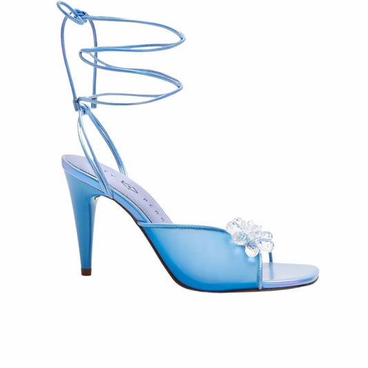 KATY PERRY Womens Shoes 38 / Blue KATY PERRY -  The Vivvian Flower Sandal Heeled
