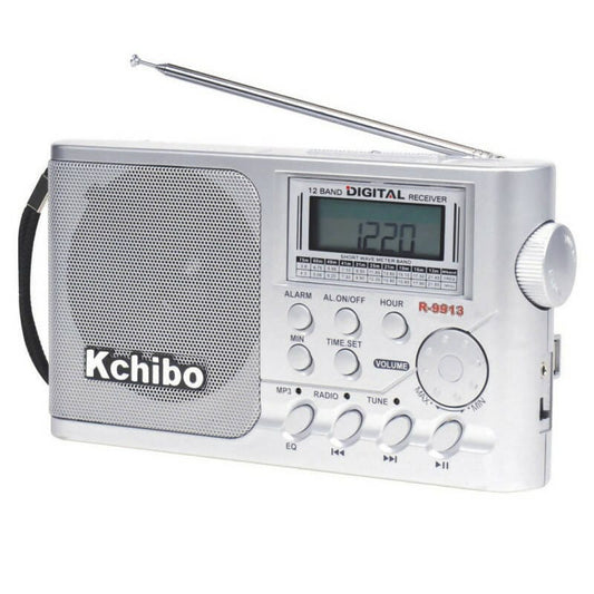 KCHIBO Electronic Accessories KCHIBO - AM / FM Radio Portable with Alarm Silver