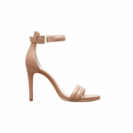 KENNETH COLE Womens Shoes 38.5 / Beige KENNETH COLE - Ankle Strap Brooke Almond Toe Stiletto Buckle Dress Sandals