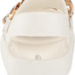 KENNETH COLE Womens Shoes 37 / White KENNETH COLE - Mello Eva Sling Chain