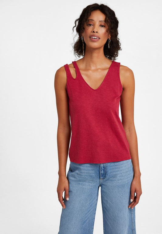 OXXO - Pink Cutout Detailed Undershirt