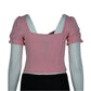 KINGSTON GREY Womens Tops XL / Pink KINGSTON GREY - Square Neck Crop Top