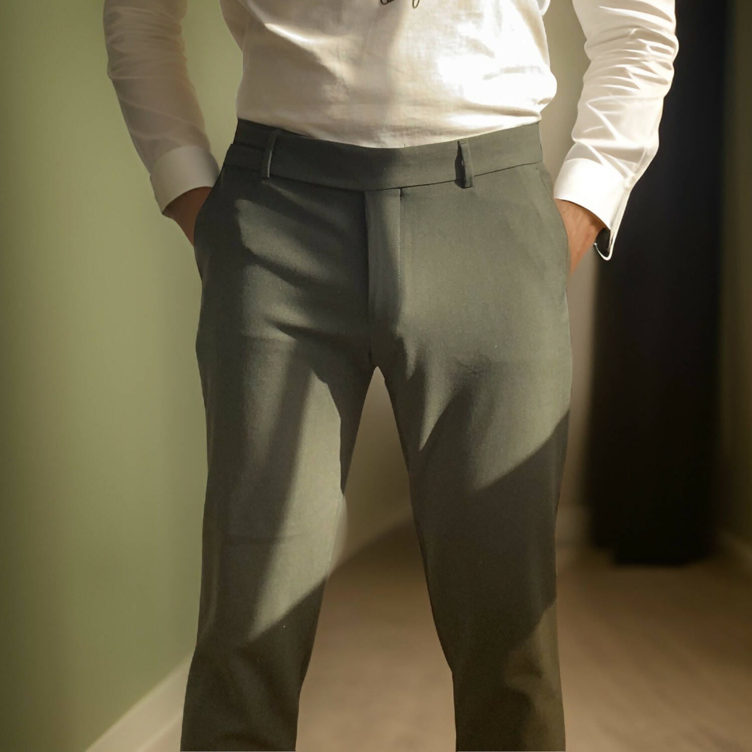 KLASMAN casual pant KLASMAN - Extended closure button trouser