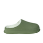 KMH Mens Shoes 42-43 / Green KMH - Faux fur round toe slippers