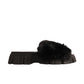 KMH Womens Shoes 39 / White KMH - Slipper Upper Faux Fur