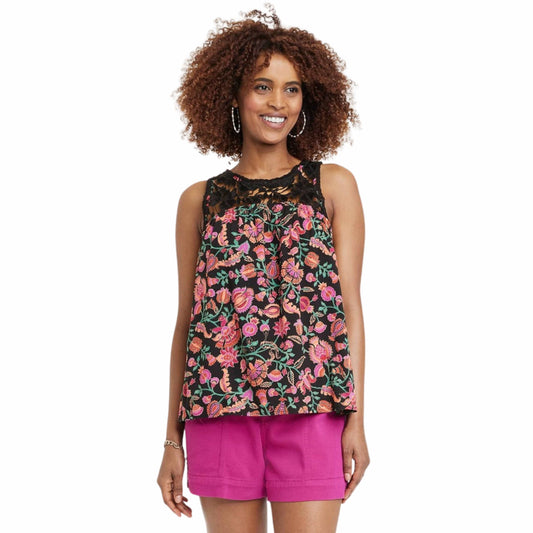 KNOX ROSE Womens Tops S / Multi-Color KNOX ROSE -  Wide Strap Sleeveless Blouse