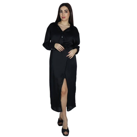 L.N.V Womens Dress M / Black L.N.V - Sheer Dress