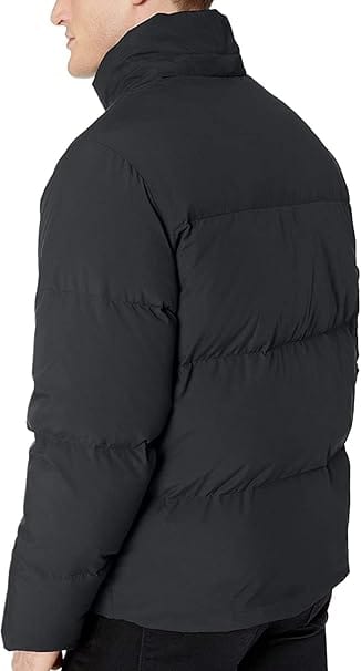 LACOSTE Mens Jackets L / Black LACOSTE - Detachable Hood Quilted Water-resistant Taffeta Jacket