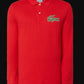 LACOSTE Mens Tops XXXL / Red LACOSTE -  Regular Fit Croco Magic Long Sleeve Polo